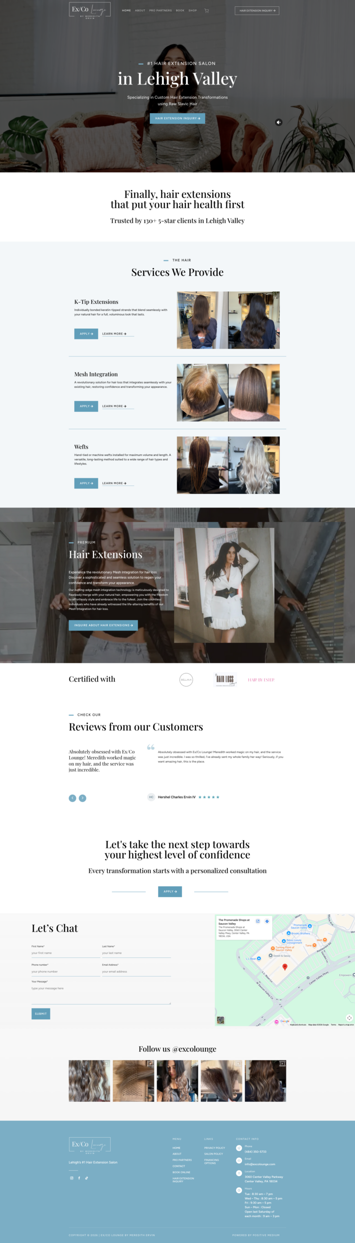 A screenshot of a website