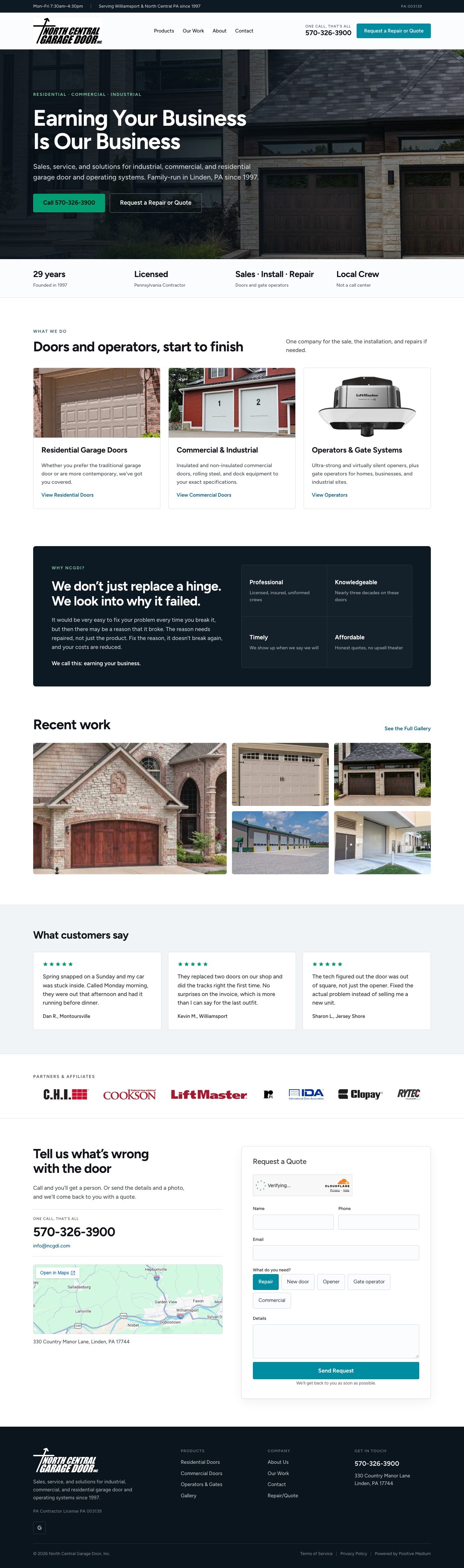 North Central Garage Door, Inc.